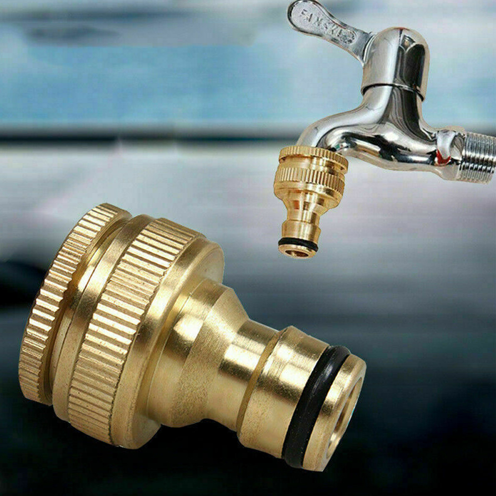 Mingyiq G3/4 to G1/2 Brass Fitting Adaptor HOSE Tap Faucet Water Pipe Connector Garden - image 2 of 7