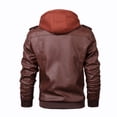 thumbnail image 5 of Chaqueta de cuero de PU de versión simple para hombre de primavera y otoño, tendencia de moda para hombre de talla grande de Europa y Estados Unidos, 5 of 5
