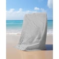 thumbnail image 4 of Grey Beach Towels Oversized Super Absorbent, Vintage Leather Patterned Texture Solid Modern Lightweight Bath Towel Quick Dry Sets For Bathroom/Pool/Rv Camping/Beach Play/Gym Room/Picnic 35"x70", 4 of 8