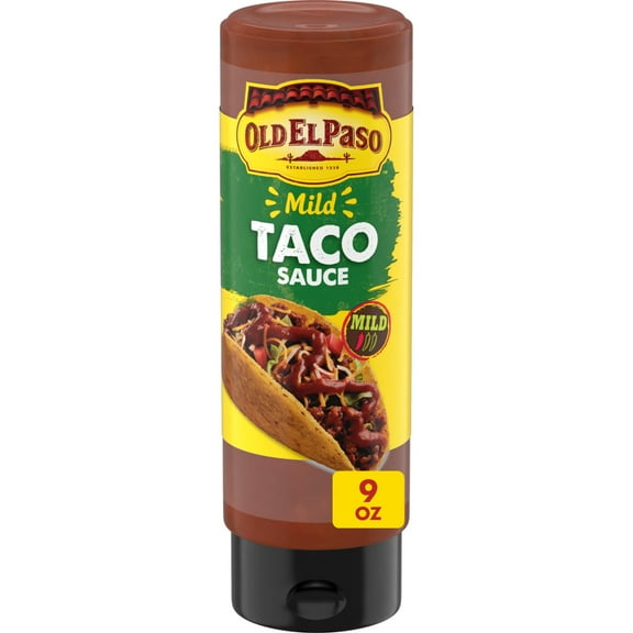 Old El Paso Taco Sauce, Mild, Squeeze Bottle, 9 oz.