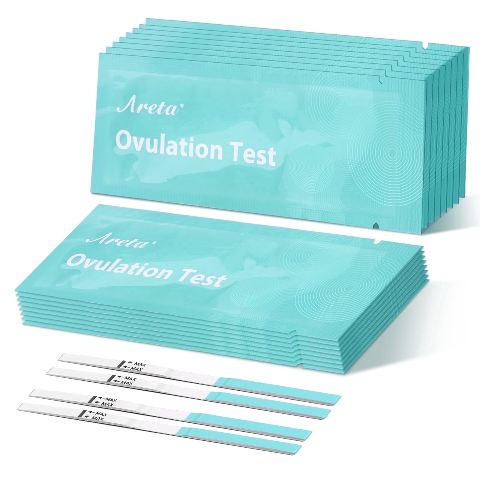 Areta Ovulation Test Strips Kit: At-Home Ovulation Test Strips, 60 Count, Exp Nov 13