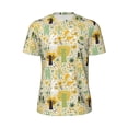 thumbnail image 5 of Wukai Animal Tree Print Men's Short-Sleeved Mesh T-Shirt,Quick-Dry Short Sleeve Workout T-Shirt-Large, 5 of 8