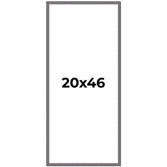 20x46 Frame Blue Kingsley Pewter Solid Wood Picture Frame Width 0.75 Inches |Interior Depth 0.5