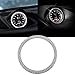 thumbnail image 3 of Xotic Tech Center Console Dashboard Clock Stick-On Ring Trim Cover Sticker Compatible with Porsche Cayenne 911 Panamera Macan Boxster Cayman (Luxury Silver Blind Diamond), 3 of 4