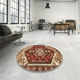 thumbnail image 3 of Ahgly Company Indoor Square Traditional Red Persian Area Rugs, 6' Square, 3 of 6