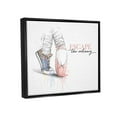 thumbnail image 3 of Stupell Industries Escape The Ordinary Ballet Shoe Graphic Art Jet Black Floating Framed Canvas Print Wall Art, Design by Alison Petrie, 3 of 6