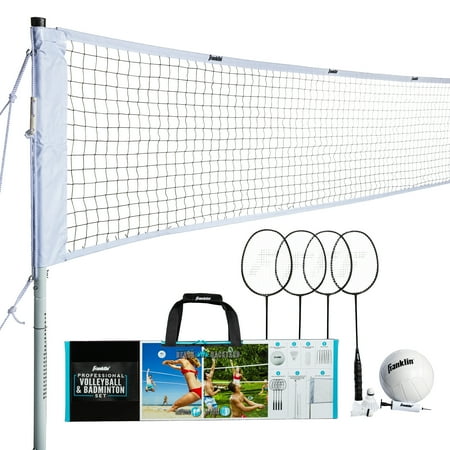 UPC: 0025725502684 | Franklin Sports Volleyball & Badminton Combo – Professional Set