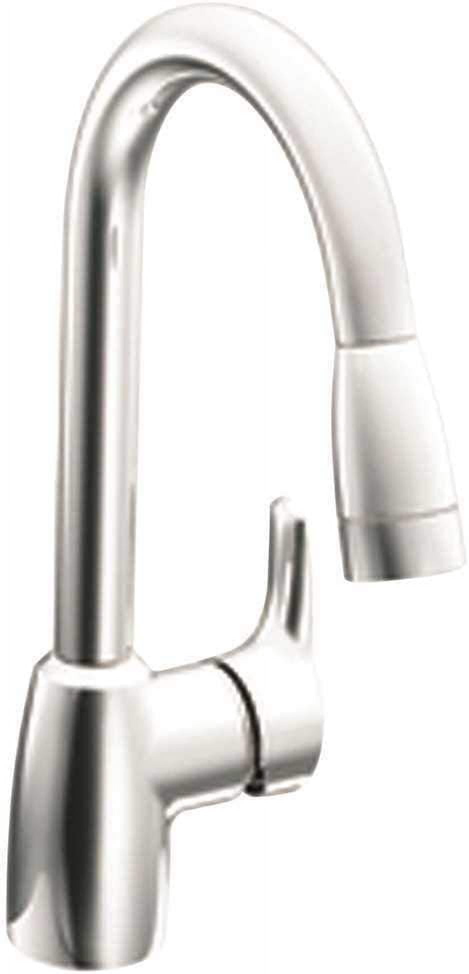 Cleveland Faucet Group Baystone One Handle Pullout Kitchen Faucet, Chrome, Lead Free