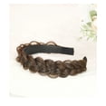 thumbnail image 2 of Diademas trenzadas para mujer, diadema trenzada con dientes antideslizantes para pelo sintético, diadema trenzada para niñas, 2 of 3