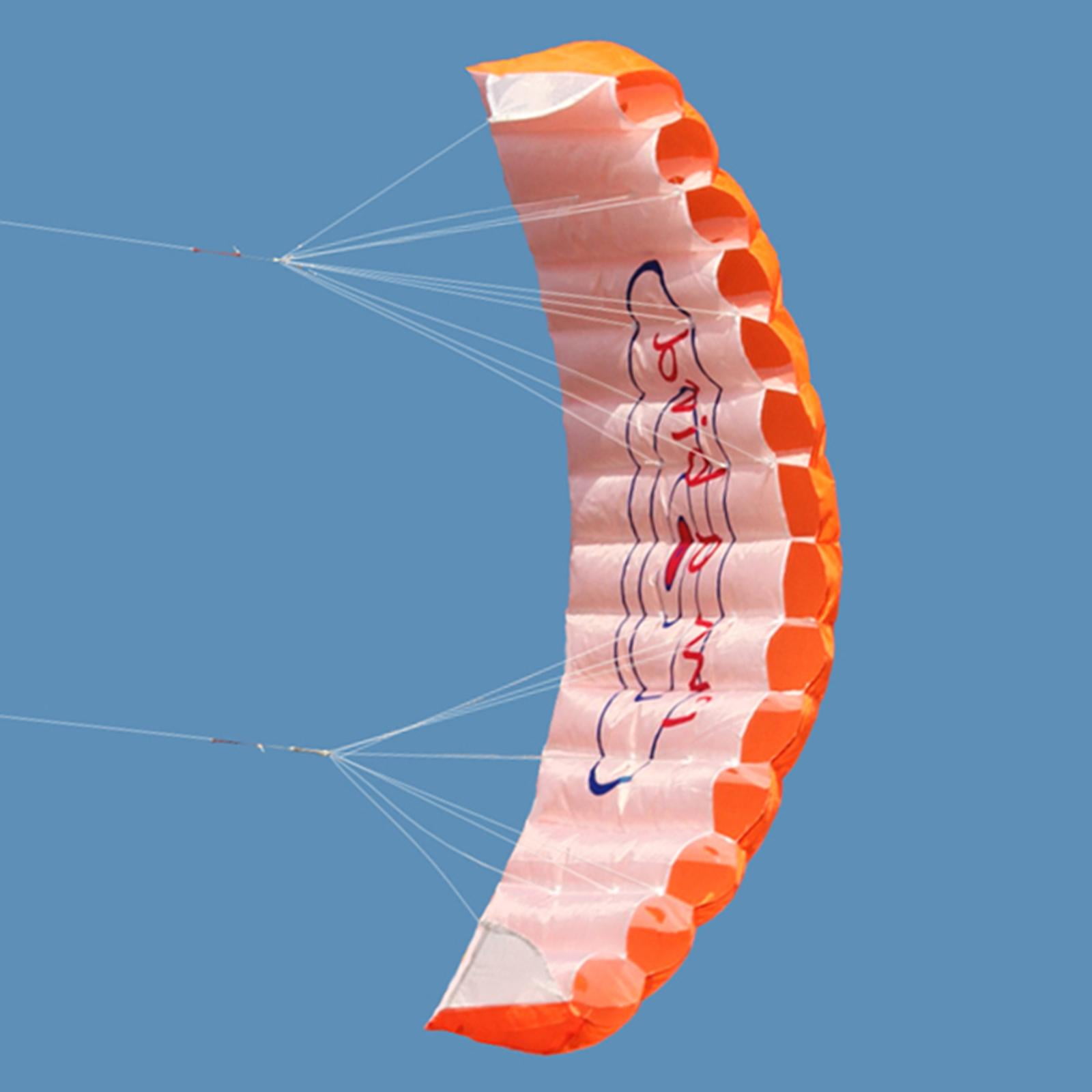 1.4m Dual Line Traction Kite Surfing Kite Parafoil Parachute, Fine Workmanship, Great Durability and Long Serving Time - Orange