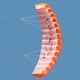 thumbnail image 4 of Cometa de surf de 1,4 metros con 2 bobinadoras y 30 metros de vuelo naranja, 4 of 9