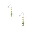 thumbnail image 2 of Delight Jewelry Silvertone Lime Green Seahorse Gold Tone Infinity French Earrings, 2 of 4
