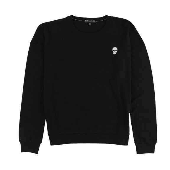 P.J. Salvage Womens Embroidered Skull Pajama Sleep T-shirt, Black, Medium