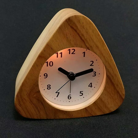 Og Wooden Alarm Clock Retro, Noiseless Alarm Clock