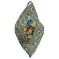thumbnail image 3 of Orient Lounger Chair Bag, Style Flower Arrangement Daffodils Old Framework Print, High Capacity Storage with Handle Container, Lounger Size, Teal Orange, by Ambesonne, 3 of 5