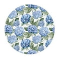thumbnail image 6 of Watercolor Hydrangea Flowers Round Fitted Tablecloth with Elastic Edged, Waterproof Wipe Clean Table Cover for Outdoor Indoor Patio Kitchen - Fits Tables 40" to 44" Diameter, 6 of 9