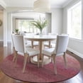 thumbnail image 4 of Dalyn Rugs Machine Washable Indoor/Outdoor Chantille Red 8' x 8' Round Rug, 4 of 7