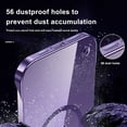 thumbnail image 6 of Magnetic Ultra Thin Slim Frameless Case for iPhone 14 Pro Max, Compatible with MagSafe Electro-Plating Bumper Crystal Clear PC Back Slim Cover with Camera Lens Protection, Blue, 6 of 9