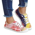 thumbnail image 2 of UTTOASFAY Womens Sandals Low-Cut Canvas Shoes One-Foot Lazy Korean Version Student Casual Flat Shoes Pink 6(36), 2 of 5