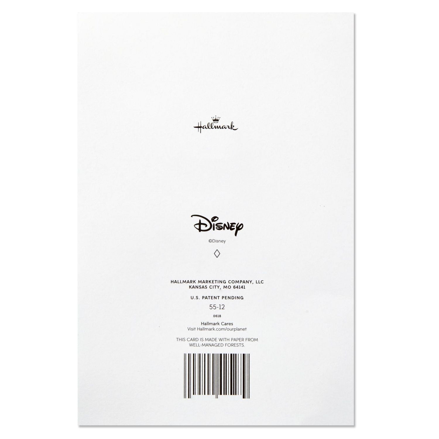 Hallmark Disney Mickey Mouse Christmas Card for Kid with Plush Toy (Mickey Mouse Fluffball)