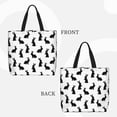 thumbnail image 2 of Fotbe Black Rabbit Bolsa Tote con Estampado para Mujer, Bolsos con Cremallera, Bolsa de Hombro Casual de Gran Capacidad con Bolsillos Internos, 2 of 7
