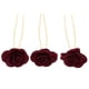 thumbnail image 2 of 3 x Nupcial Rosa Flor Pinza Decoración para el Cabello Headwear Joyería Novia Vino rojo, 2 of 9