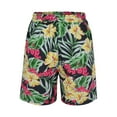 thumbnail image 6 of Bermuda Shorts for Women Casual Summer Comfy Beach Elastic Waist Floral Print Loose High Waisted Short with Pockets S-3XL, 6 of 8