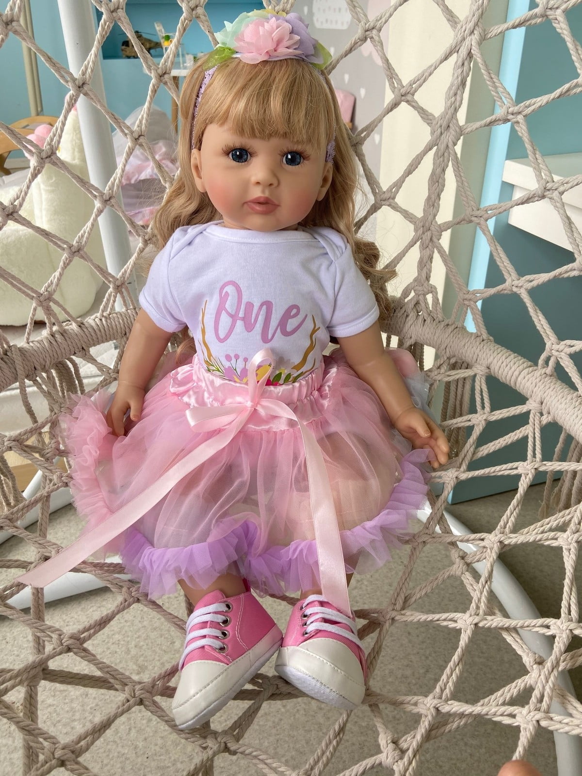 Realistic Reborn Baby Dolls - 24" Adorable Newborn Girl, Lifelike Doll with Cloth Body, Handmade Gift Toy with Accessories for Kids Age 3+