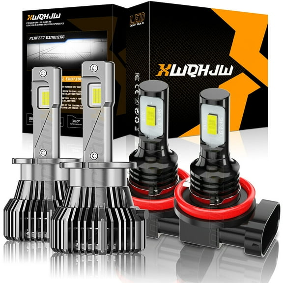 For Acura TL 2007-2008 D2S HID Headlight Low Beam  H11 LED Fog Light Bulbs Halogen Replacement