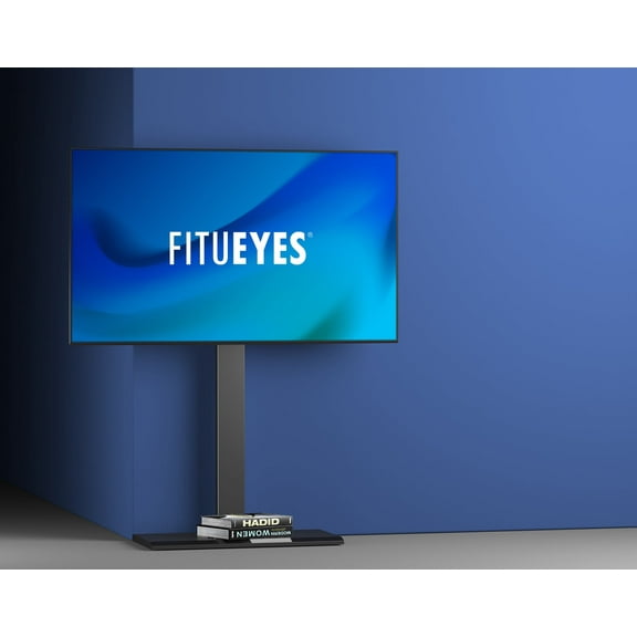 Fitueyes Universal Floor TV Stand with Swivel Mount, Suit for Max VESA 600X800 TV, For Large 50-80 Inches LED LCD Flat Screen TVs