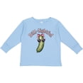thumbnail image 3 of Inktastic Dill-lightful Pickle Girls Long Sleeve Toddler T-Shirt, 3 of 5