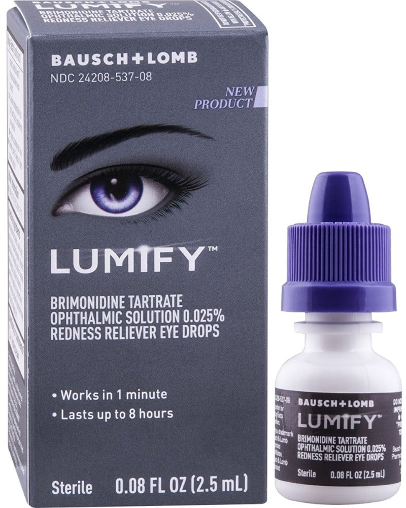 Lumify Redness Reliever Eye Drops 0.08 oz (Pack of 6)