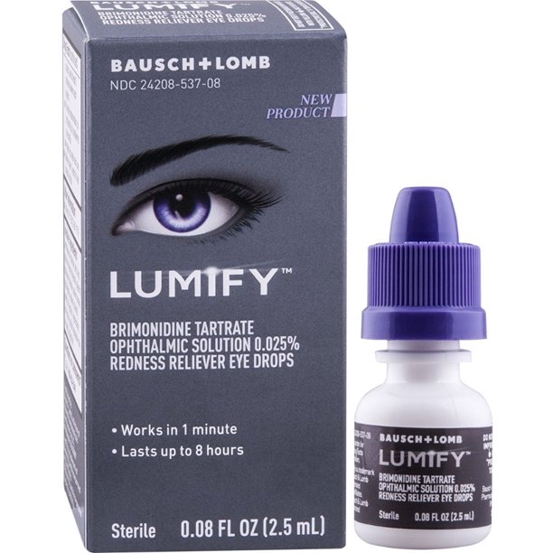 LUMIFY Redness Reliever Eye Drops 0.08 fl oz (Pack of 2)