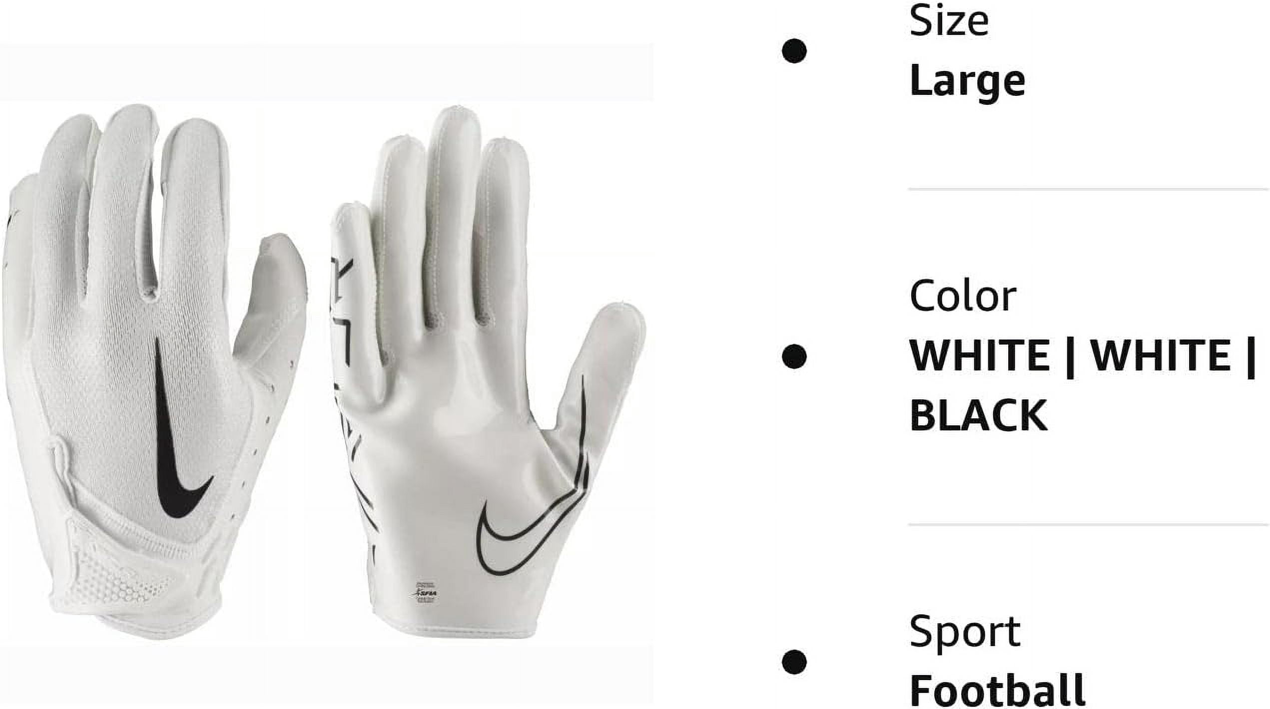 Free Shipping! Nike Vapor Jet 7.0 Football Gloves White White
