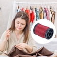 thumbnail image 4 of 0.6mm Polyester Sewing Thread 82 Yards Extra Strong Upholstery Thread Lightly Wax String Dark Red, 4 of 5