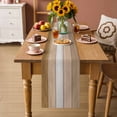thumbnail image 2 of Brown Wood Grain Table Runner - 72 Inch Long Country Retro Wooden Plank Farmhouse Cotton and Linen Blended Dress Scarves Farmhouse Table Runner for Kitchen Dining, Coffee Table, 13" x 72", 2 of 8