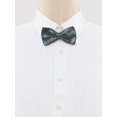 thumbnail image 4 of INSPIRE CHIC Men's Satin Pre-tied Bow Ties Formal Solid Tuxedo Bowtie Ash gray, 4 of 4