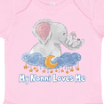 thumbnail image 4 of Inktastic My Nonni Loves Me Cute Elephants Clouds Moon and Stars Boys or Girls Baby Bodysuit, 4 of 5
