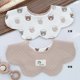 thumbnail image 4 of Double Sided Baby Bib Full Coverage Cotton Fabric Toddler Burp Cloth for Eating Washable Multiple Fun Design Multicolor, 4 of 4