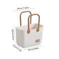 thumbnail image 3 of Cosmetic Storage Bag, Portable Toiletries Organizer, Plastic Wash Basin for Picnics, 1-Pack, 3 of 6