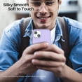 thumbnail image 6 of Compatible with iPhone 13 Case 6.1, Slim Liquid Silicone 3 Layers Full Covered Soft Gel Rubber Case Cover 6.1 inch-Light Purple, 6 of 11