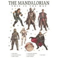thumbnail image 2 of Boy's Star Wars: The Mandalorian Character Guidebook  Graphic Tee White Large, 2 of 5