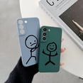 thumbnail image 5 of Funny Middle Finger Cute Man Liquid Silicon Case For Samsung Galaxy S24 S23 S22 Ultra S21 S20 FE S10 S24 Plus Luxury Phone Cover, 5 of 5