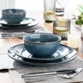 thumbnail image 6 of Ceramic Dinnerware Sets for 4, 12 Pieces Handpainted Plates and Bowls Set, Scratch Resistant Stoneware Dishes Set, Dishwasher & Microwave Safe, Ceylon Blue, 6 of 6