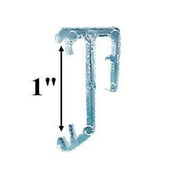 1 inch Clear Valance Retainer Clips for Horizontal Wood or Mini Blinds (30 Pack)