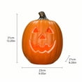 thumbnail image 7 of Halloween Large Pumpkin Decoration, Halloween Jack O Lantern Pumpkin Light with Glowing Cutout Design, Pumpkin Ornament for Indoor Outdoor Party Holiday Display Decor, 7 of 7