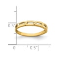 thumbnail image 2 of 14k Yellow Gold Solid Polished Five Chain Link Band Ring Size 6.00 Ring for Women and Men, 2 of 2