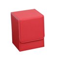 thumbnail image 1 of JShteea PU Deck Box Collection Contenedor Tarjetas Con Mangas para Tarjetas Juegos Mesa (rojo), 1 of 9