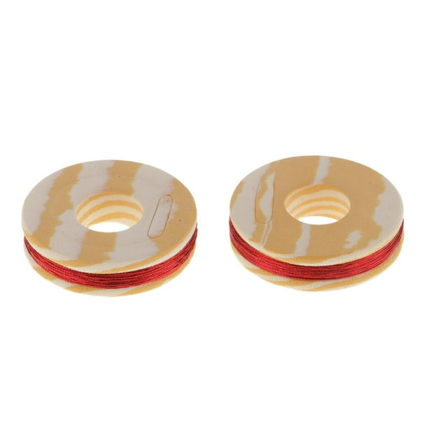 2 Uds., de Atado de Línea de Envoltura de Pesca / de Atado de Carrete de Pesca / para de Línea de Guía de Caña de rojo