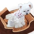 thumbnail image 3 of CBFFDC Robe de Princesse pour Animaux Motif Fraise Ourlet en Maille Gilet pour Chien Col Rond Sans Manches Tulle Fournitures d'Été pour Chien, 3 of 6